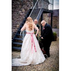 Mori Lee Gold Lace Wedding Dress size 14