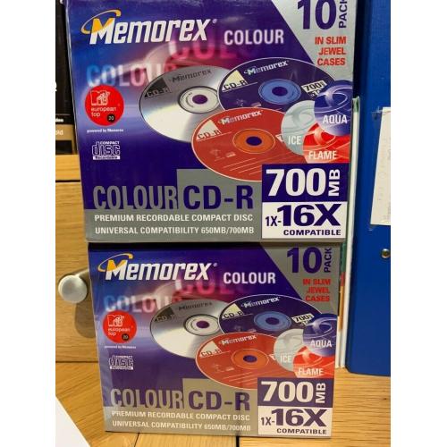 20 x Memorex Colour CD-R 700Mb