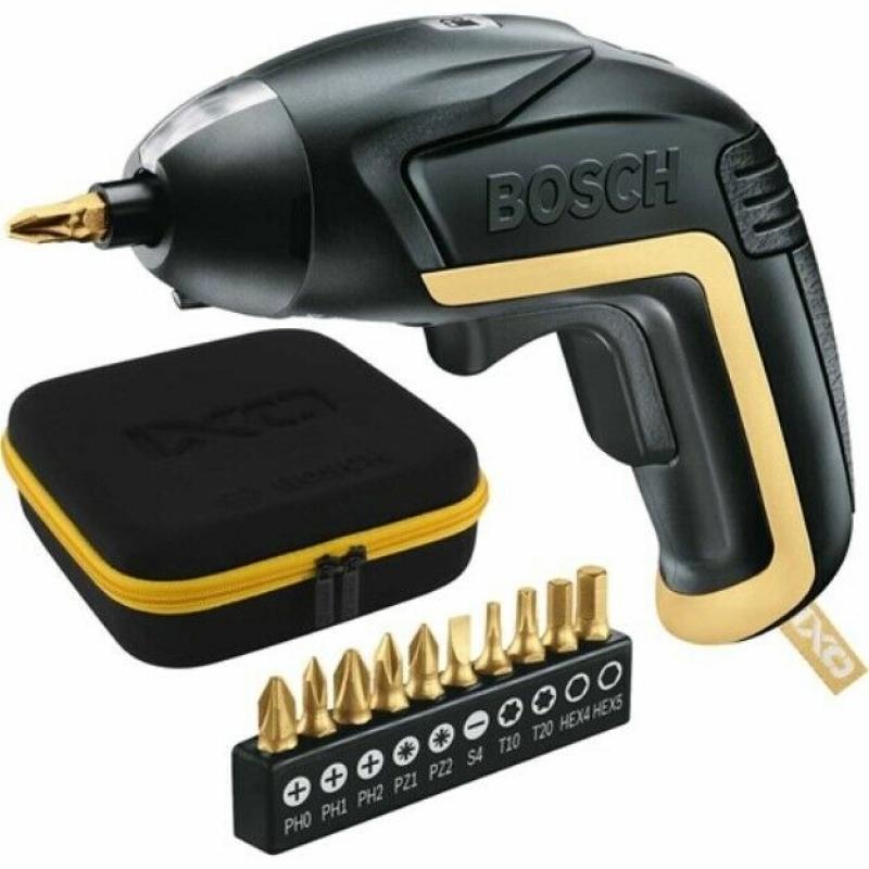 BOSCH IXO LIMITED EDITION 15yr BLACK + GOLD SCREWDRIVER