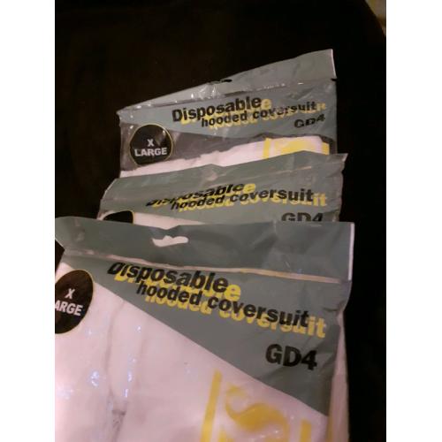 Disposable hooded coversuit