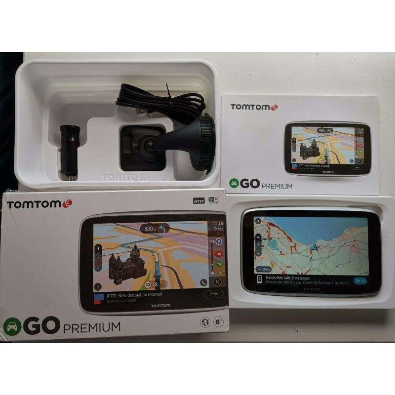 6" TomTom Go Premium Advanced GPS Sat Nav WORLD MAP Traffic SIM Wi-Fi - RRP 339 (NO OFFERS, PLEASE!)