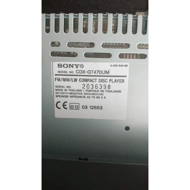 Sony head unit