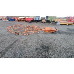 Browns conventional baler bale sledge tractor