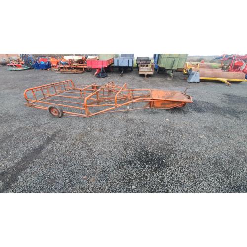 Browns conventional baler bale sledge tractor