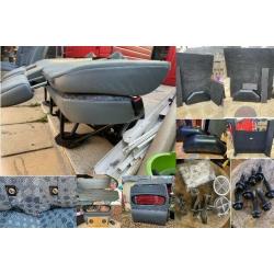 ford transit mk7 full crew cab, bulkhead, 3 seater & fittings, wheel arch covers