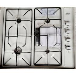 BELLING Gas Hob Stovetop (4 hobs) Stainless Steel, White (20" H x 23" W)