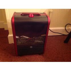 Flame Effect Electric Fire Metallic Red. Pucklechurch, BS16.
