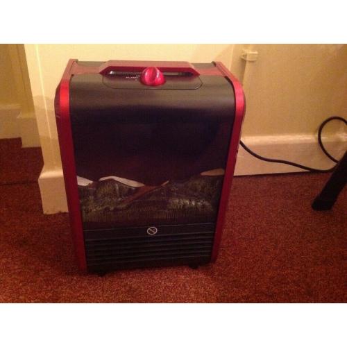 Flame Effect Electric Fire Metallic Red. Pucklechurch, BS16.