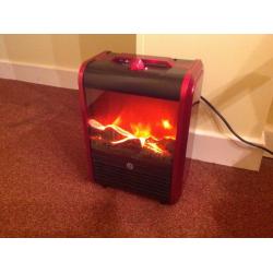 Flame Effect Electric Fire Metallic Red. Pucklechurch, BS16.