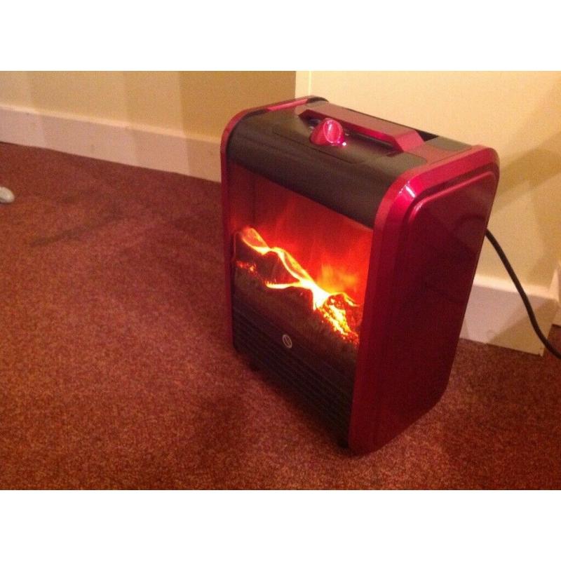 Flame Effect Electric Fire Metallic Red. Pucklechurch, BS16.