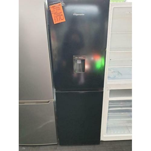 Fridge master black graded fridge freezer with water dispenser