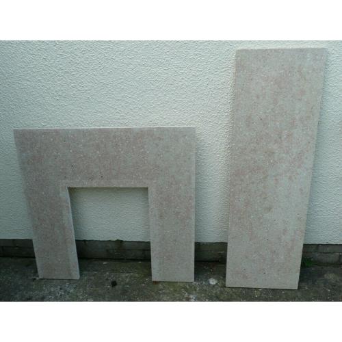 Granite fireplace surround + hearth