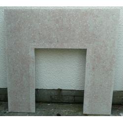 Granite fireplace surround + hearth