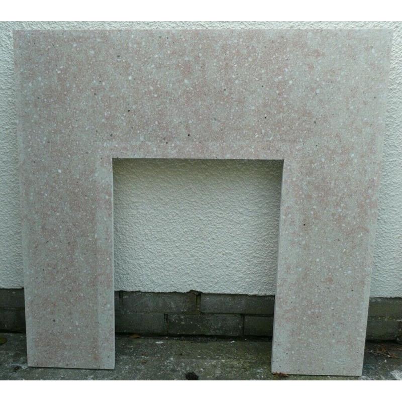 Granite fireplace surround + hearth