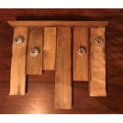 Solid wooden coat hook