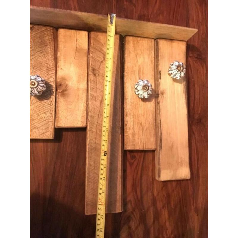 Solid wooden coat hook
