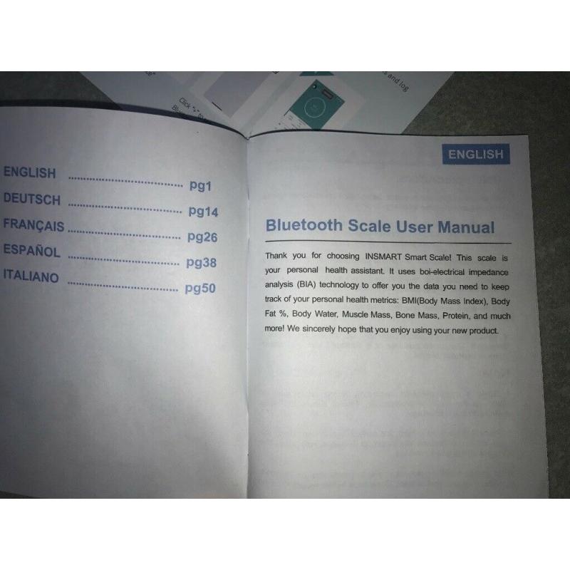 Insmart Bluetooth Bathroom Scales.