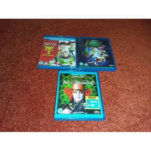 WALT DISNEY BLU RAY DVD'S & 1 BOXSET FOR SALE.