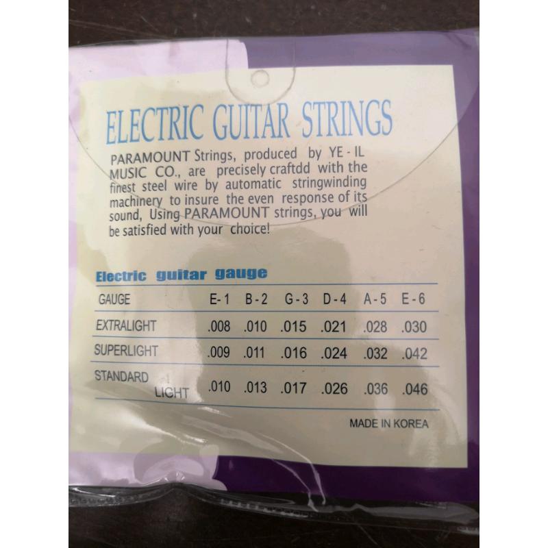 Electric Guitar Strings