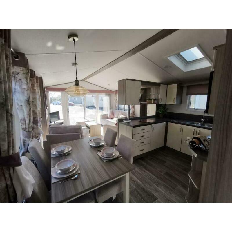 luxury 6 berth static caravan for sale at TRECCO BAY IN PORTHCAWL