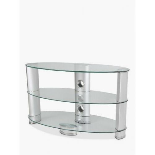 John Lewis 850 Oval glass stand for TVs up to 40 inches