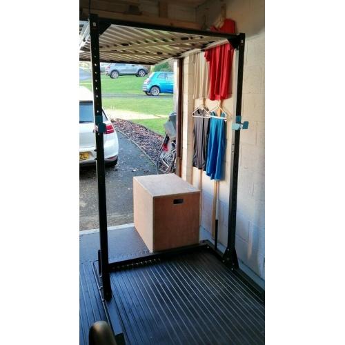 Squat rack with pull up bar