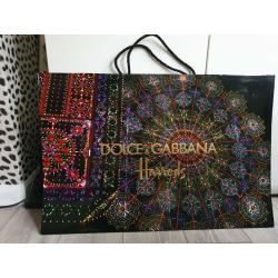 NEW, 6 x DOLCE & GABBANA HARRODS FAIRY LIGHT UP XMAS GIFT BAG LTD EDI
