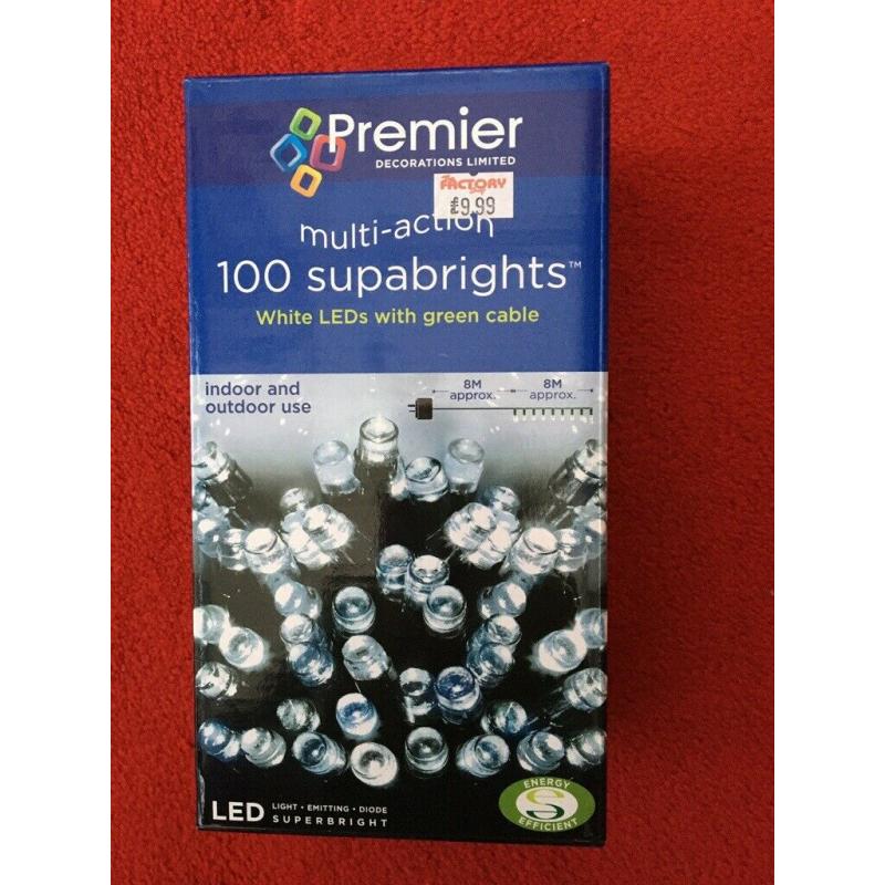 Unopened box of White LEDs, 8 m