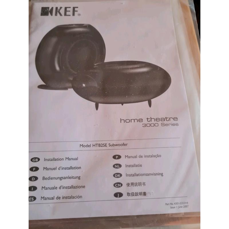 Kef home cinema theatre 3000 series.