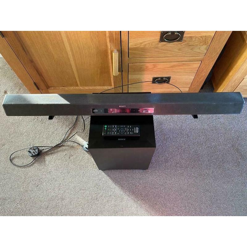 Sony Soundbar 2.1 channel 300W Bluetooth Wireless Subwoofer Excellent condition