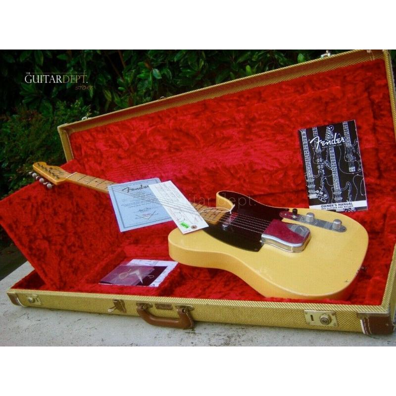 ?EXCEPTIONAL?'06 FENDER CUSTOM SHOP 1952 RELIC TELECASTER?NOCASTER PuPs?FAT U?52