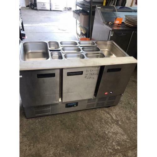 commercial bench counter pizza fridge for pizza meat chiller restaurant ksjshsh