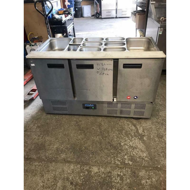 commercial bench counter pizza fridge for pizza meat chiller restaurant ksjshsh