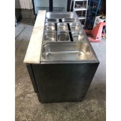 commercial bench counter pizza fridge for pizza meat chiller restaurant ksjshsh
