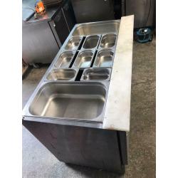 commercial bench counter pizza fridge for pizza meat chiller restaurant ksjshsh
