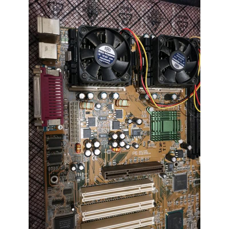 ABIT BP6 retro beautiful dual socket 370 Intel 440BX