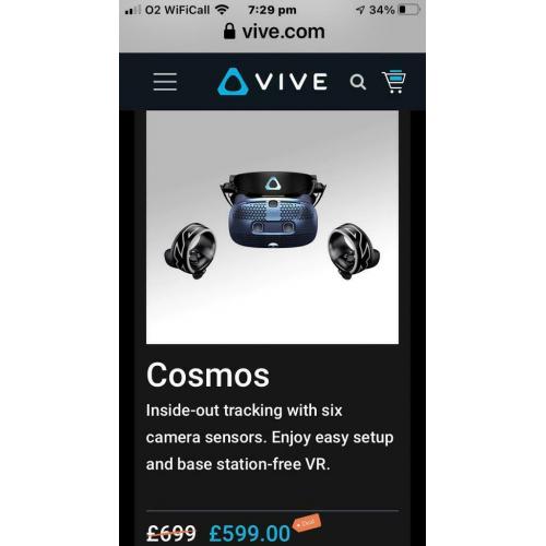 HTC VIVE COSMOS VR