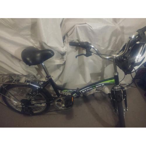 Stowabike foldable city bike and helmet - used once