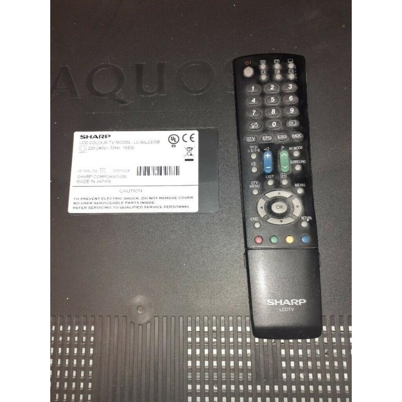 SHARP 60 INCH LCD TV LC60LE636