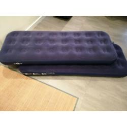 Camping airbeds (x 2) - inflatable mattresses for camping USED TWICE ONLY! perfect condition