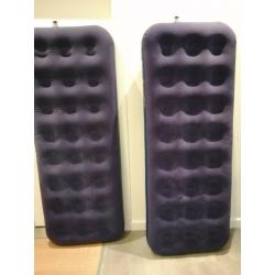 Camping airbeds (x 2) - inflatable mattresses for camping USED TWICE ONLY! perfect condition