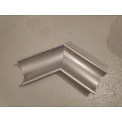 Lindab Gutter External 120 Degree Angle (240 Degree Internal) - Silver Metallic