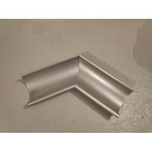 Lindab Gutter External 120 Degree Angle (240 Degree Internal) - Silver Metallic