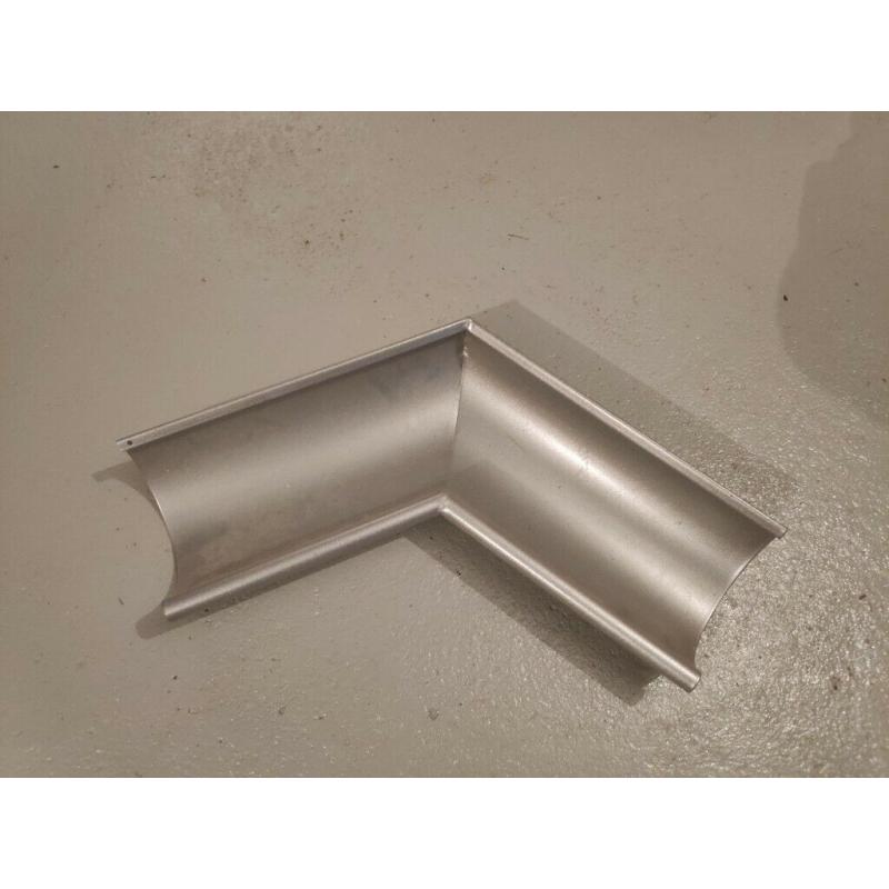Lindab Gutter External 120 Degree Angle (240 Degree Internal) - Silver Metallic