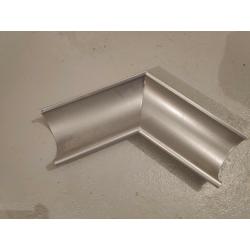 Lindab Gutter External 120 Degree Angle (240 Degree Internal) - Silver Metallic