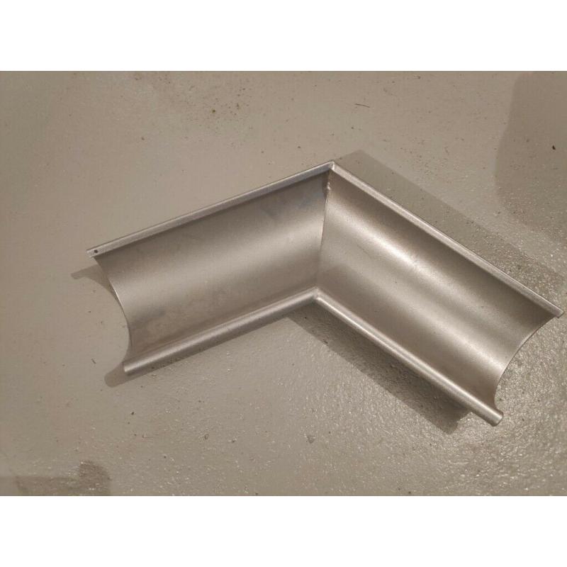 Lindab Gutter External 120 Degree Angle (240 Degree Internal) - Silver Metallic