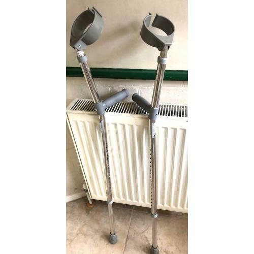 Crutches virtually unused