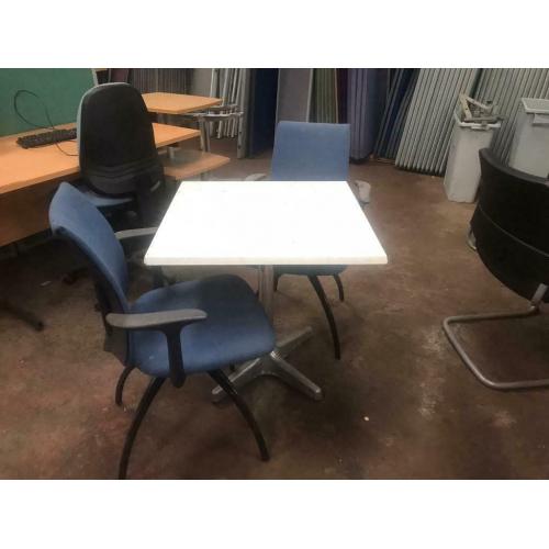 Blue & Black Chairs with Arms