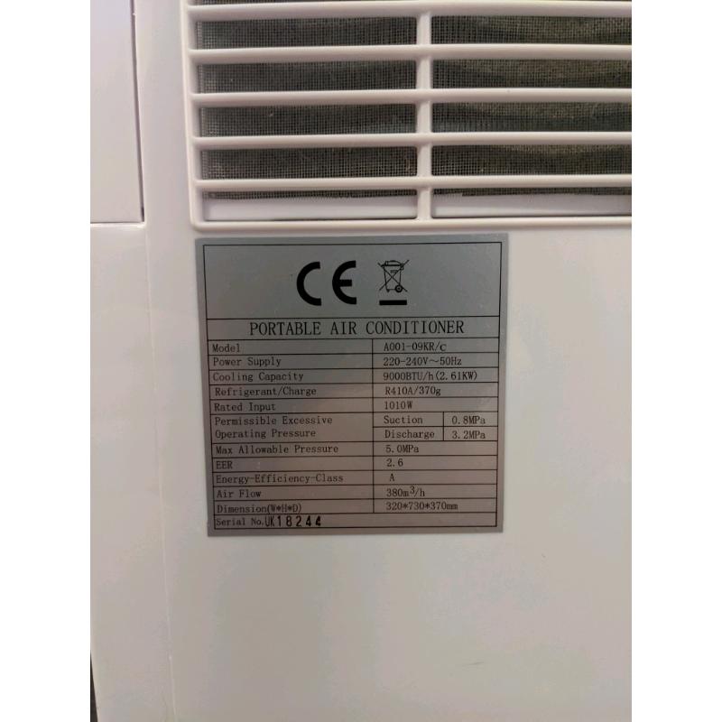 9000BTU portable Air Conditioner
