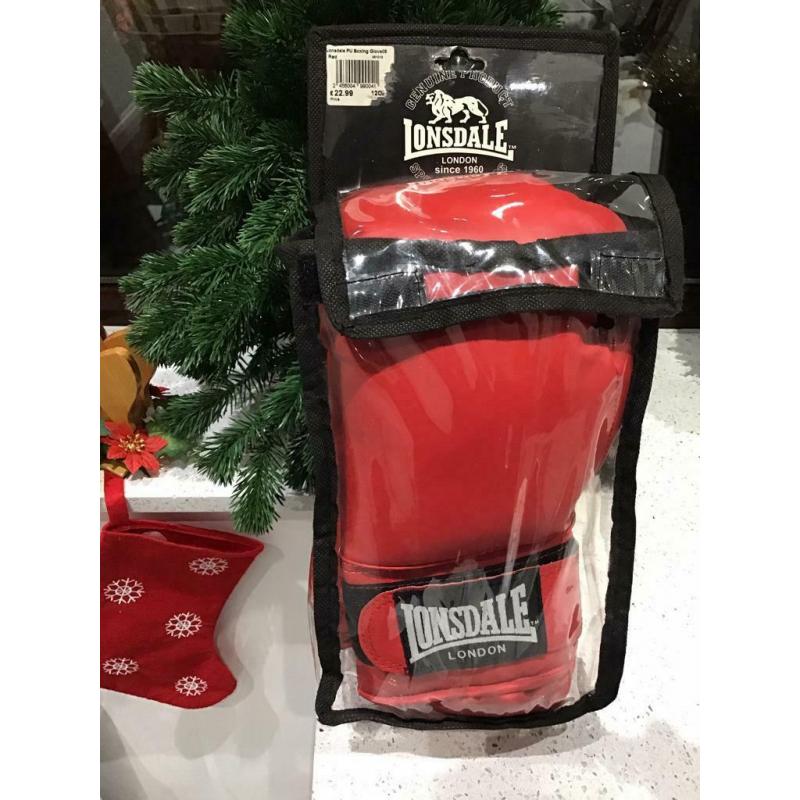 Lonsdale Bunch bag 32? with a pair of boxing gloves